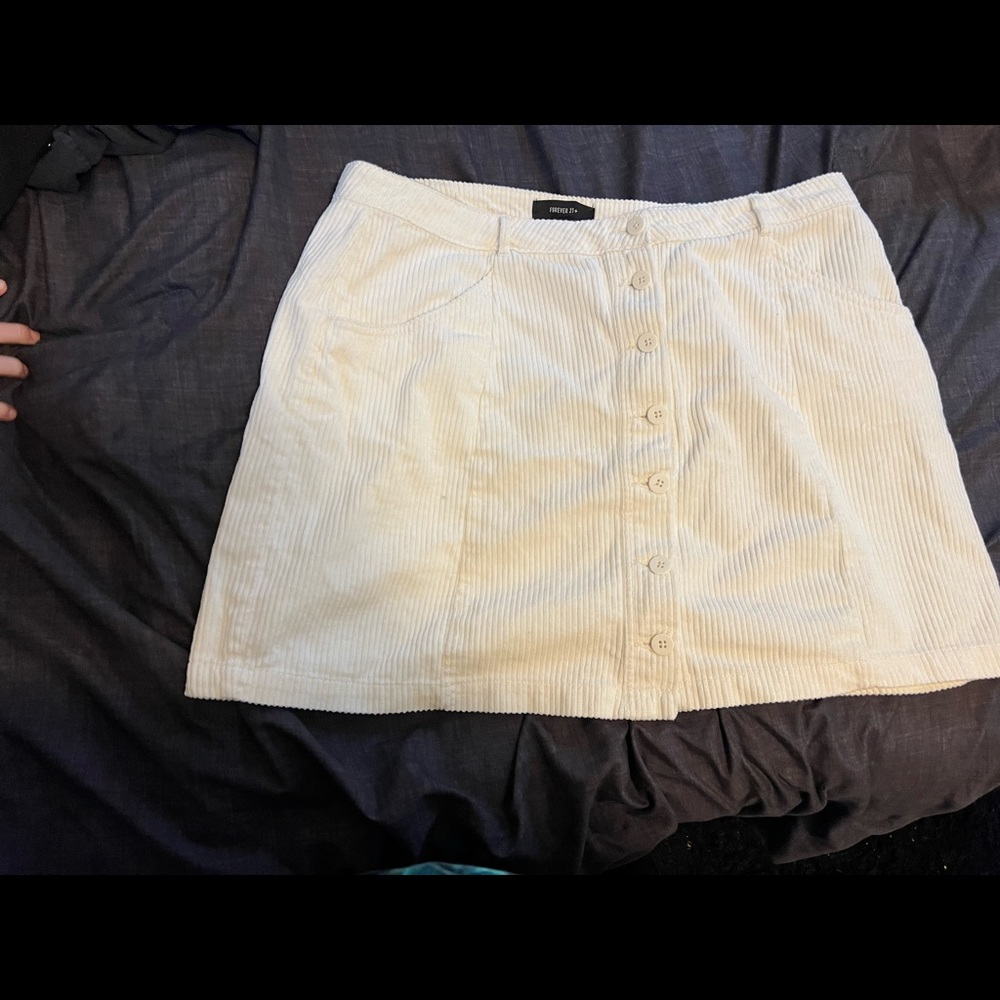 White skirt